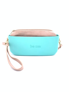 Be Me Baguette Bag - Mint with Beige