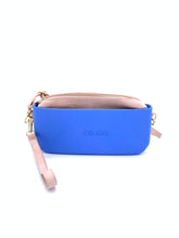 Load image into Gallery viewer, Be Me Baguette Bag - Blue with Beige (On Sale)