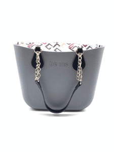 Be Me Bag Handles - Short Black with Chains