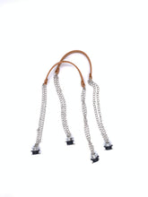 Load image into Gallery viewer, Be Me Bag Handles -Long Brown with Chains