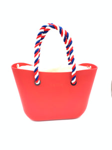 Be Me Bag Handles - Red, White, Blue Ropes