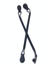Load image into Gallery viewer, Be Me Bag Handles - Black Rope Hooped- SHORT Handles (Sale)