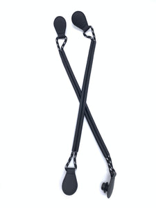 Be Me Bag Handles - Black Rope Hooped- SHORT Handles (Sale)
