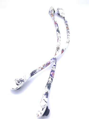 Be Me Bag Handles - White Flowers (On Sale)