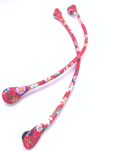 Be Me Bag Handles - Red Flowers