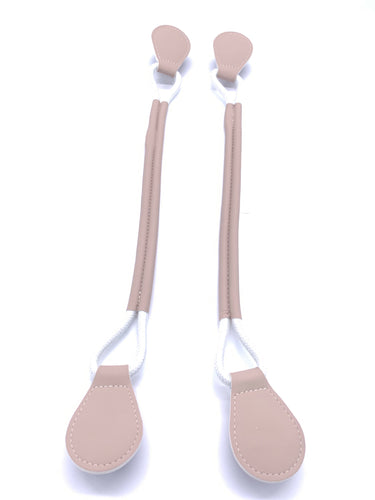 Be Me Bag Handles - Light Brown Rope Hooped- SHORT Handles (On Sale)